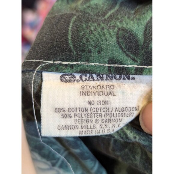 Vintage Cannon Pillowcases - Floral & Green Design - Cotton/Poly Blend - 20"x30" - Picture 6 of 6